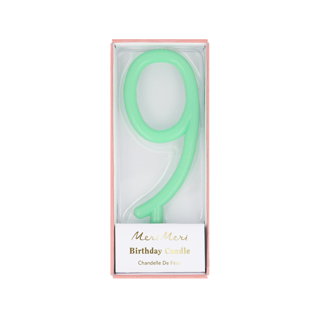 Add decoration, and numbers, to a birthday cake with our number candles in soft colors.