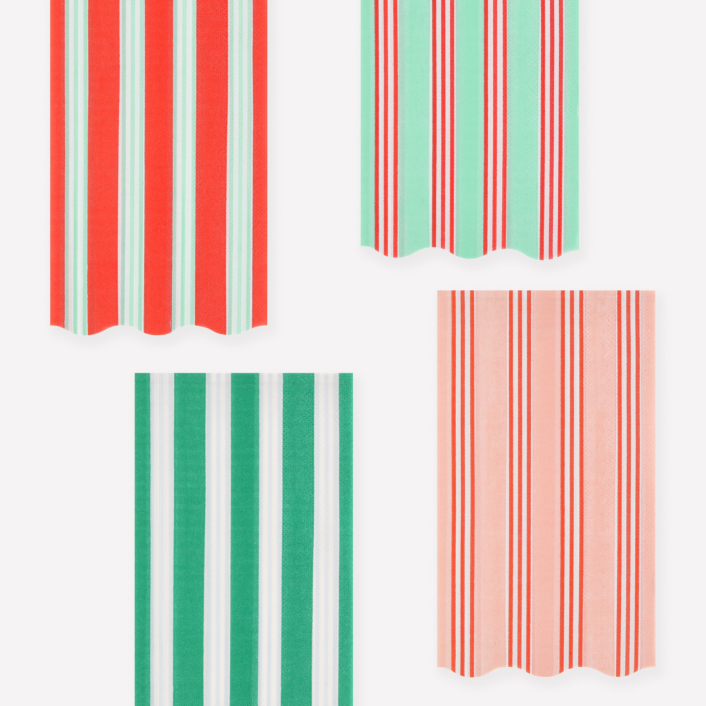 Meri Meri Paper Guest Towel :: Festive Icon Stripes - Thumbnail 5