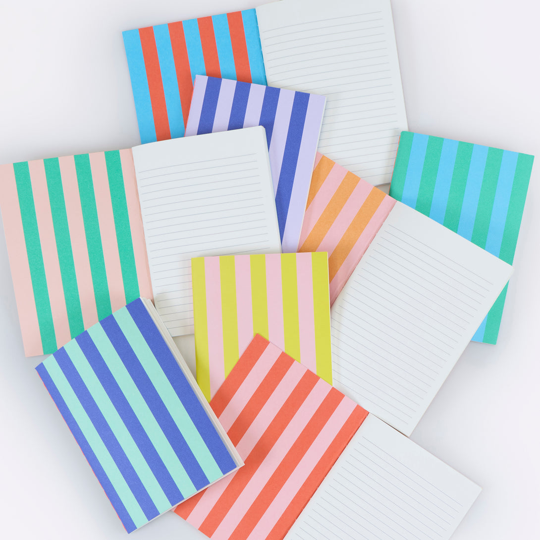 Striped Notebooks – Meri Meri