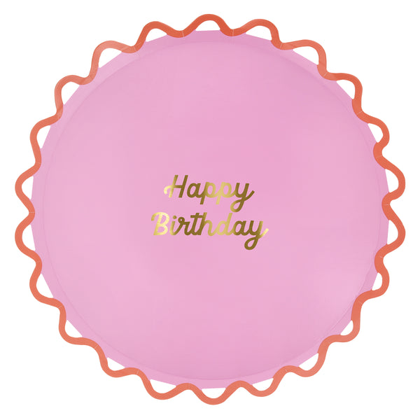 Our dinner plates are made especially as birthday party plates, with bright colors and a Happy Birthday message in shiny gold foil. Image9