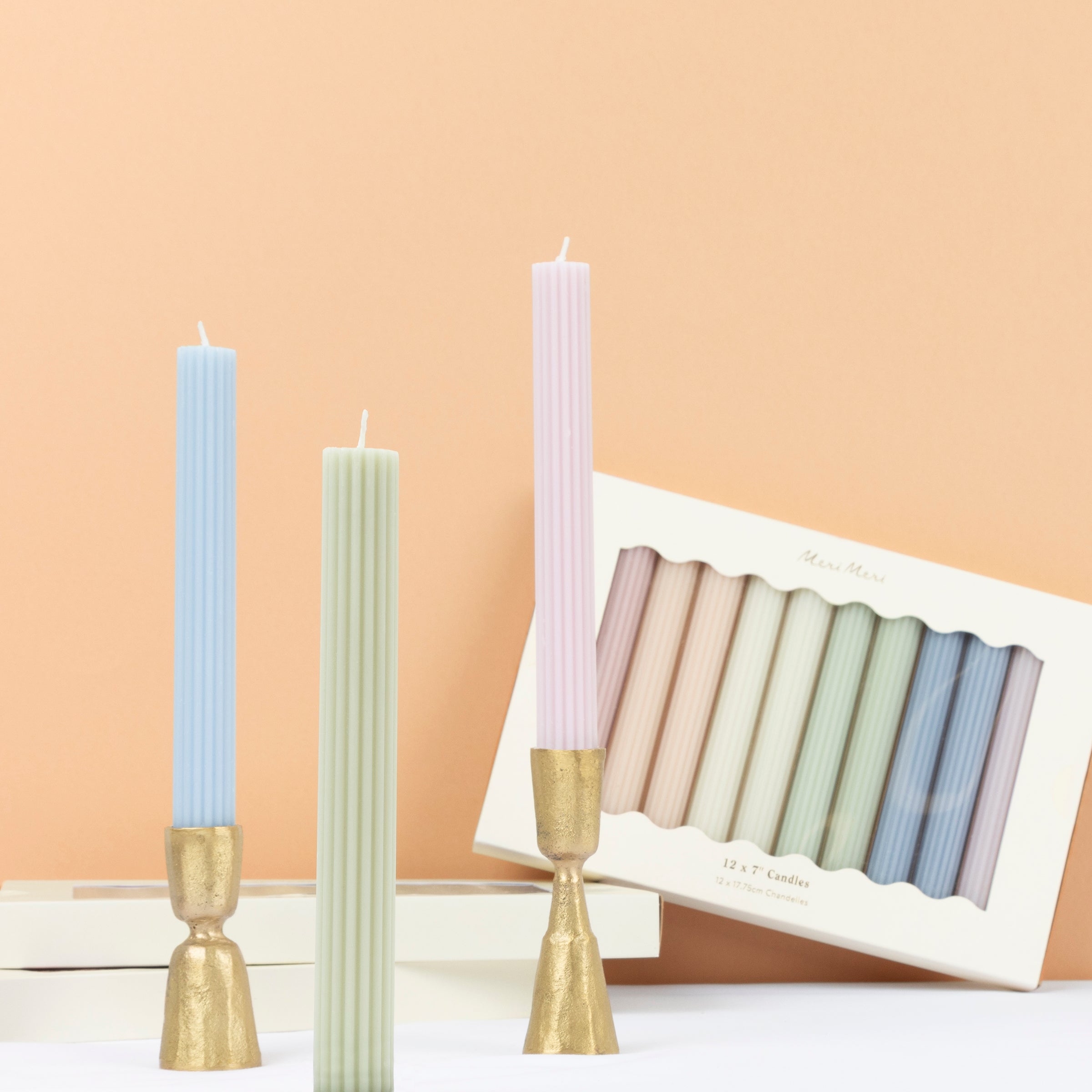 Pastel Table Candles (x 12) - Thumbnail 4