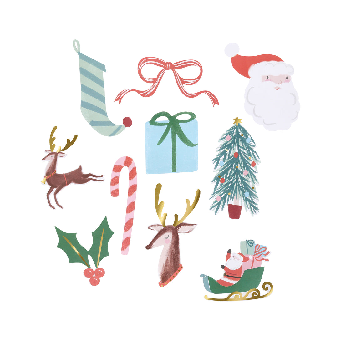 Use our Christmas stickers set to decorate cards, gift tags or posters, they make an excellent stocking stuffer. Image2