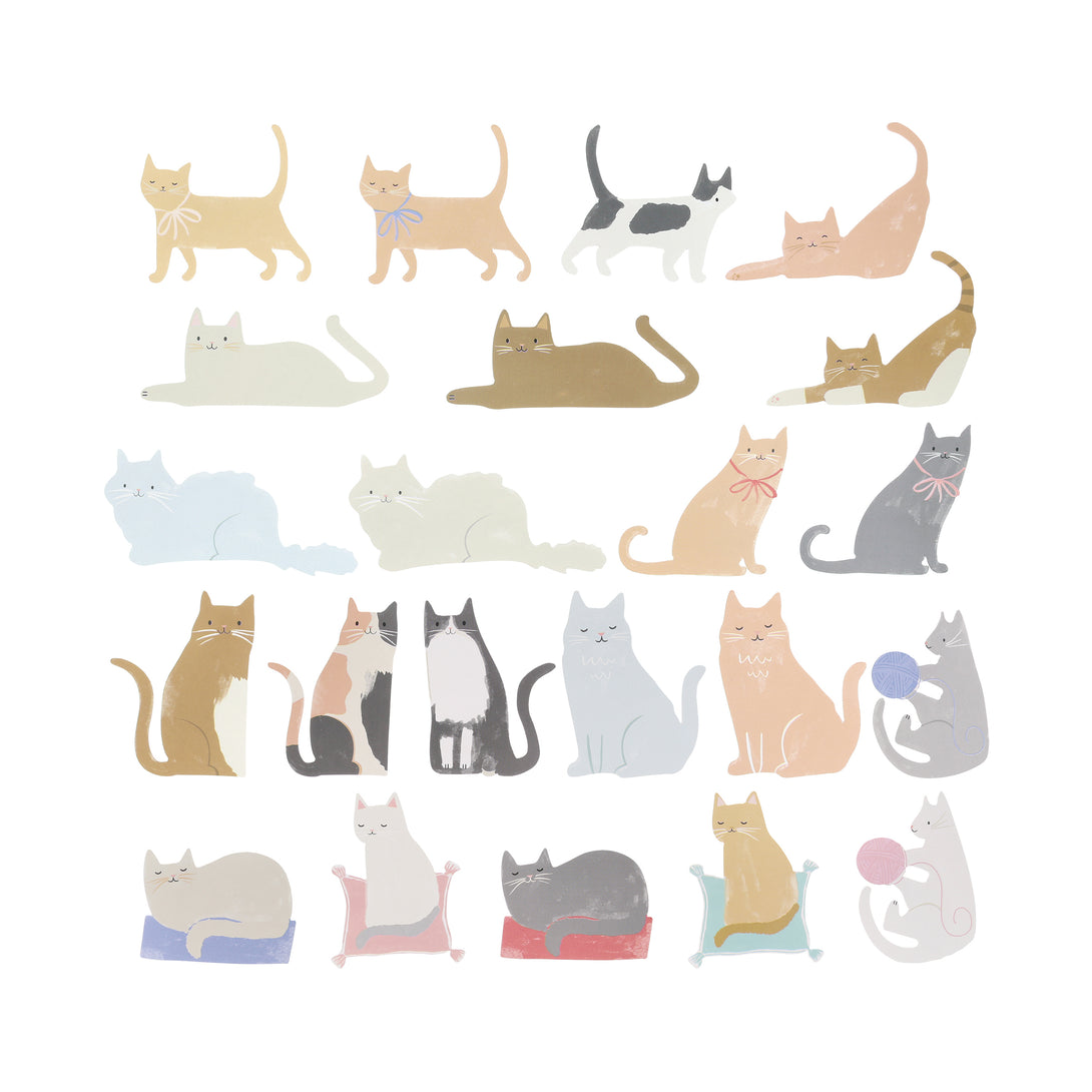 Cat Shape Sticker Cat Stickers – Meri Meri