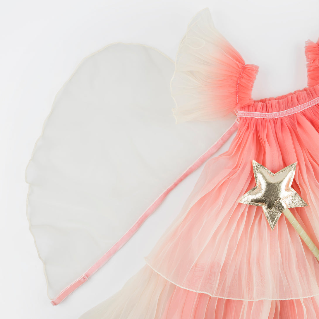 sachin and babi light blue dress Pink Frosting Celestial Fairy Dust Fairy dress AS IS – HelloFaerie main image 1