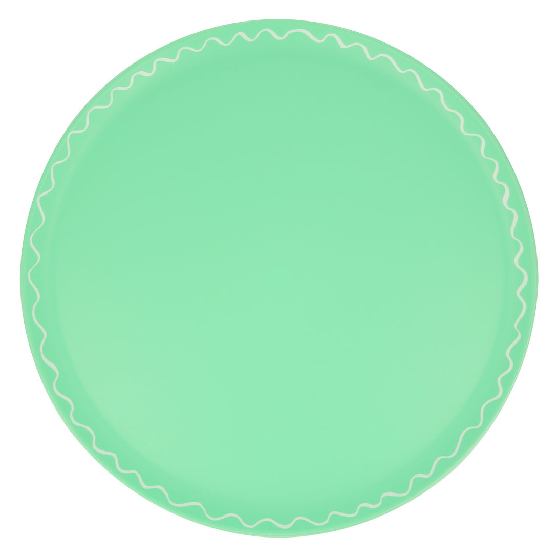 Our plastic plates are made from recycled plastic in 6 pretty colors, reusable time and time again.