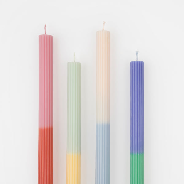 Our table candles are colorful and will look amazing as party table decorations. Image3