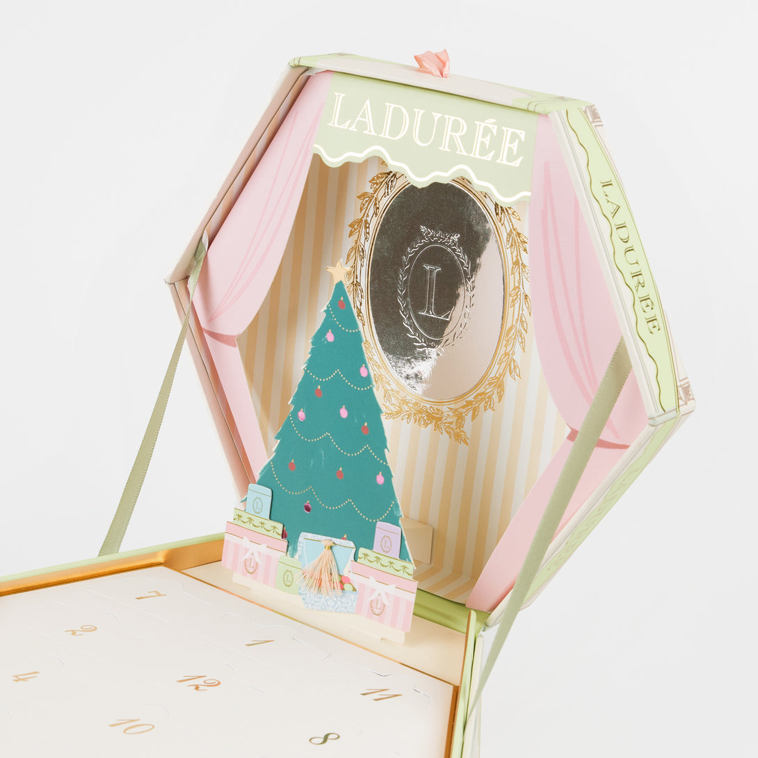 Kids who love accessories will adore our Laduree advent calendar which contains a charm bracelet, with enamel charms and cotton tassels.