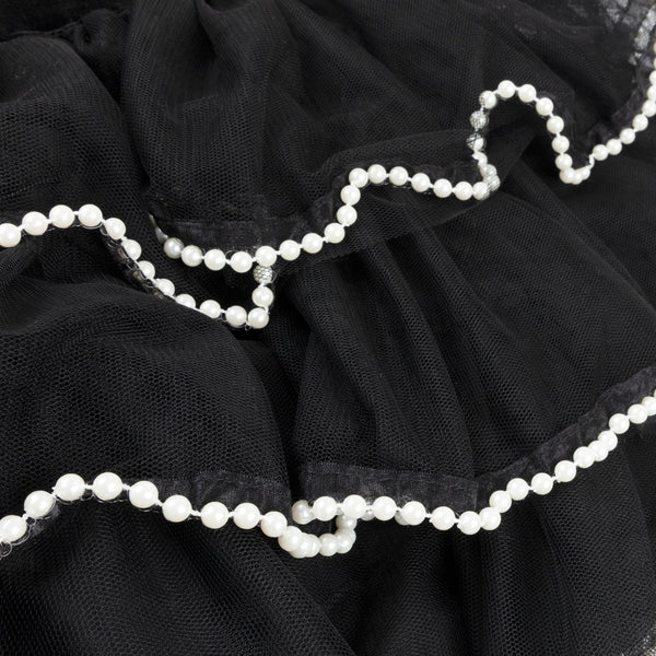 Look purr-fect in this Halloween costume, a black skirt with a detachable cat tail and a black velvet cat ear headband. Image4