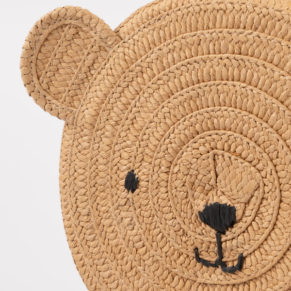 Our bear bag is crafted from sturdy paper with a fun gingham lining, perfect to wear to parties or for picnics. Image3
