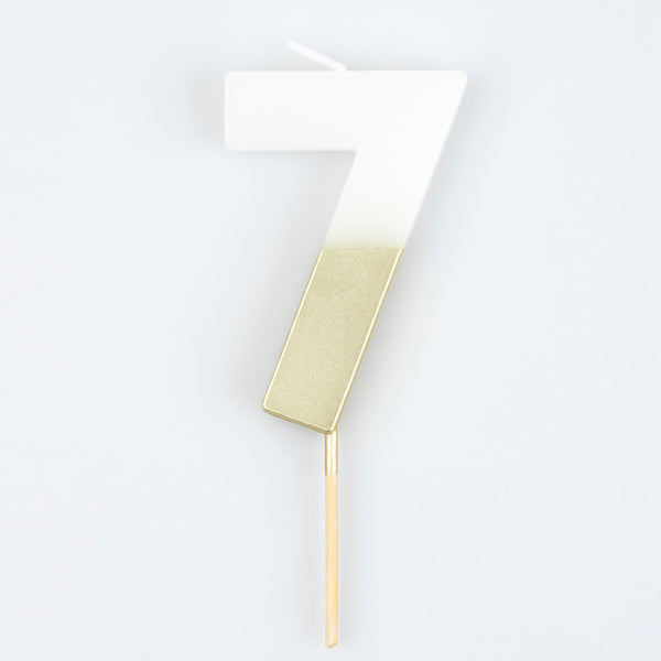 Our birthday cake candles, with gold dipped details, are stunning.,Our birthday cake candles, with gold dipped details, are stunning. Image1