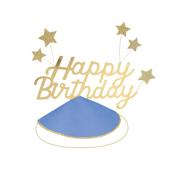 Make your guests look amazing with our fun birthday party hats, with gold glitter stars and bright colors. Image9
