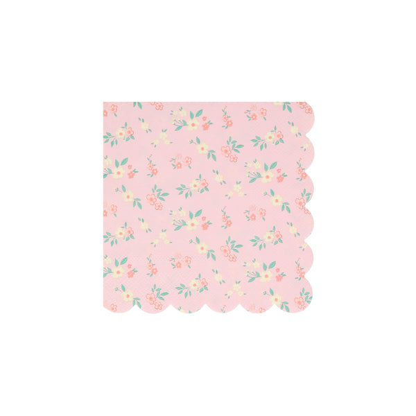 Our paper napkins, in a small size, feature a pretty ditsy floral pattern and 4 vintage pastel color ways. Image3