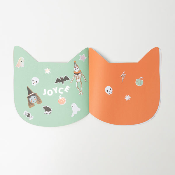 Halloween Cat Sticker Sketch Book Image2