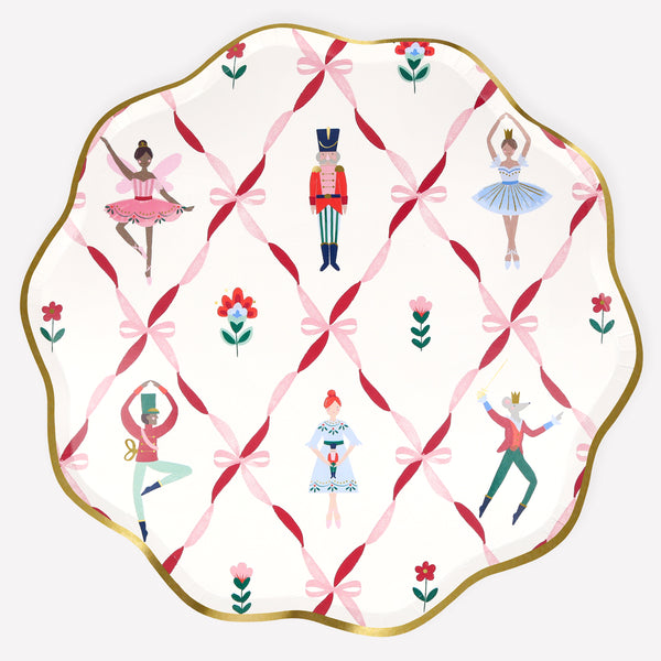 Give your Christmas party a mix of tradition and chic with our colorful Nutcracker ballet design, ideal for kids and adults. Image1