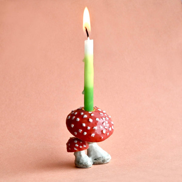 Mushroom Porcelain Cake Topper