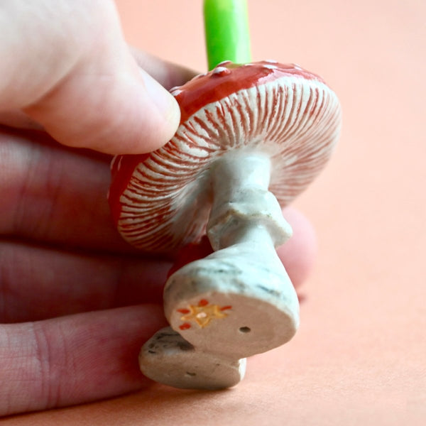 Mushroom Porcelain Cake Topper