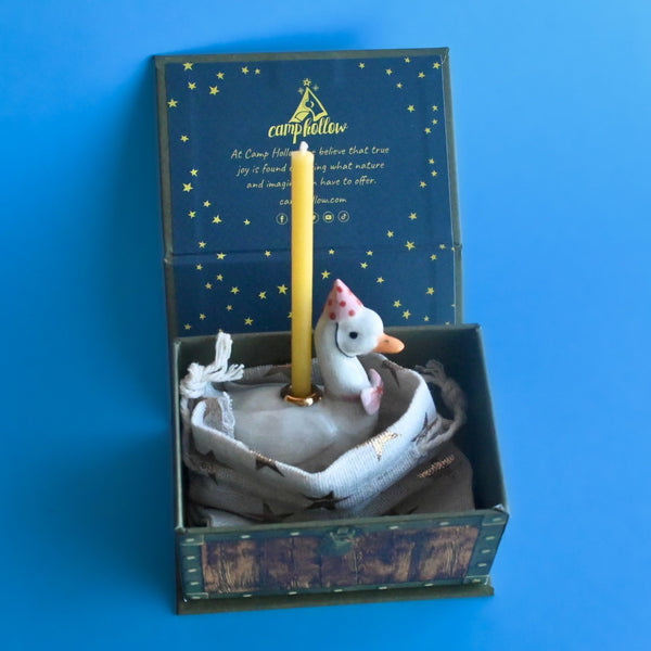 Pink Goose Porcelain Cake Topper