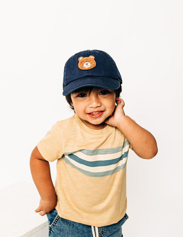 Navy Teddy Bear Hat