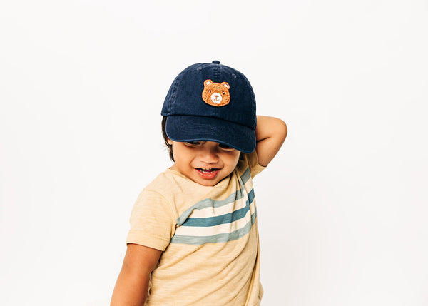 Navy Teddy Bear Hat