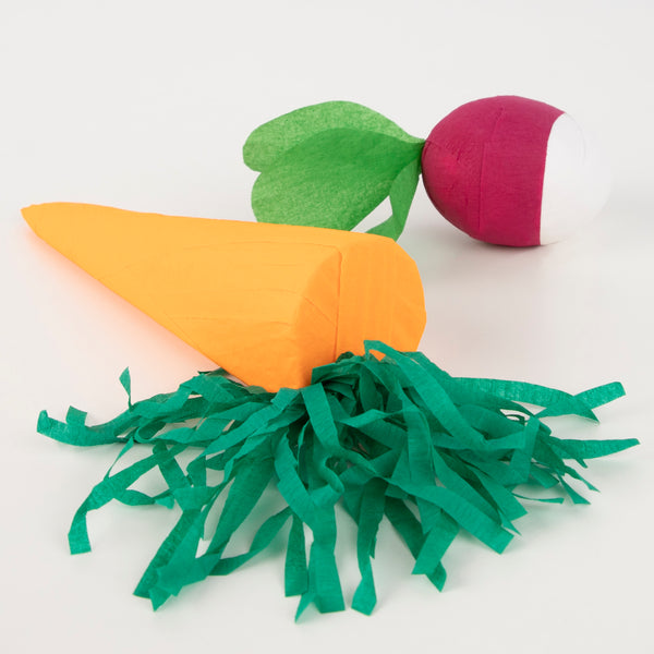 Give your party guests a surprise with our vegetable party favors filled with friendship bracelets, stickers, jokes and a party hat. Image3