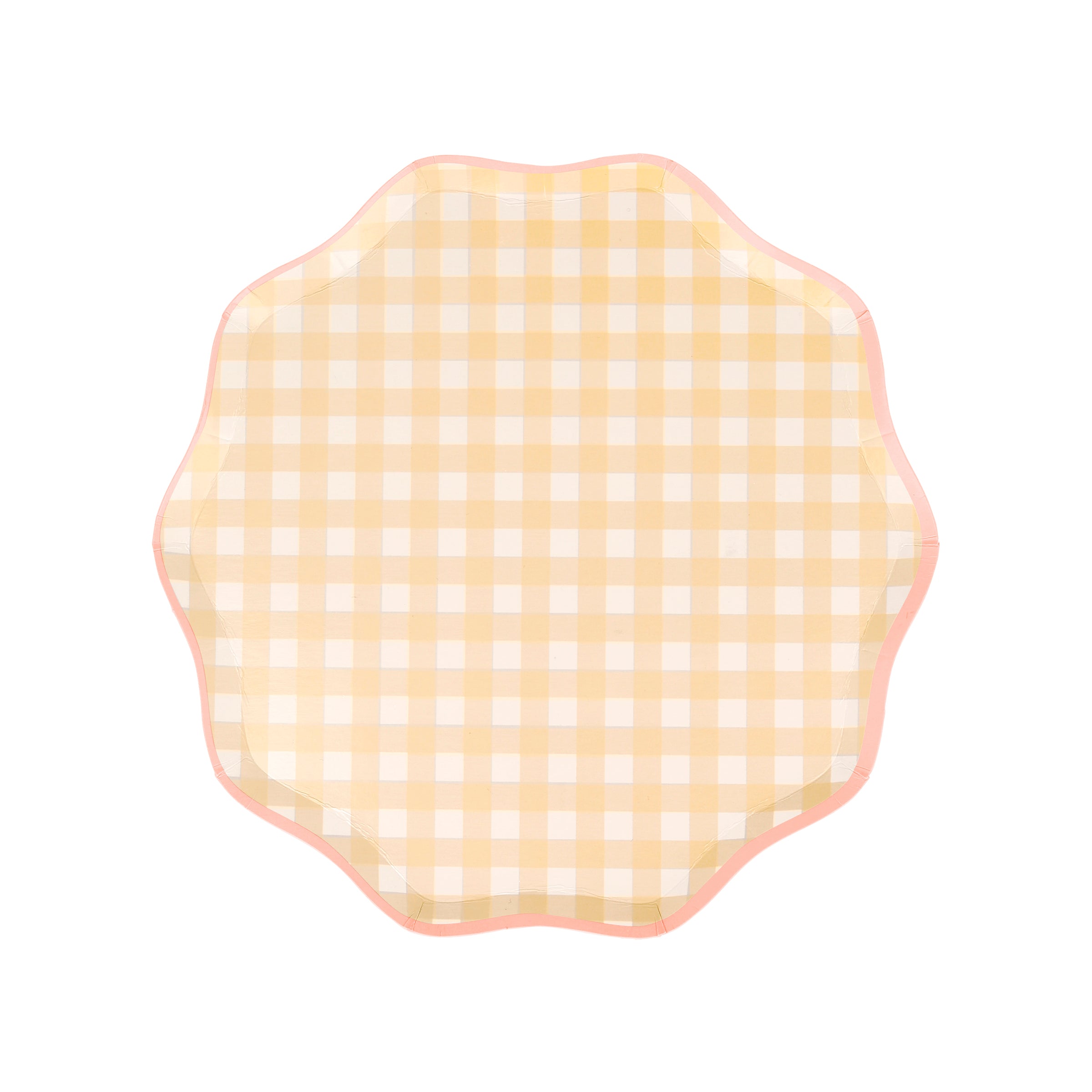 Our gingham plates come in four pastel shades, perfect for spring or summer parties.