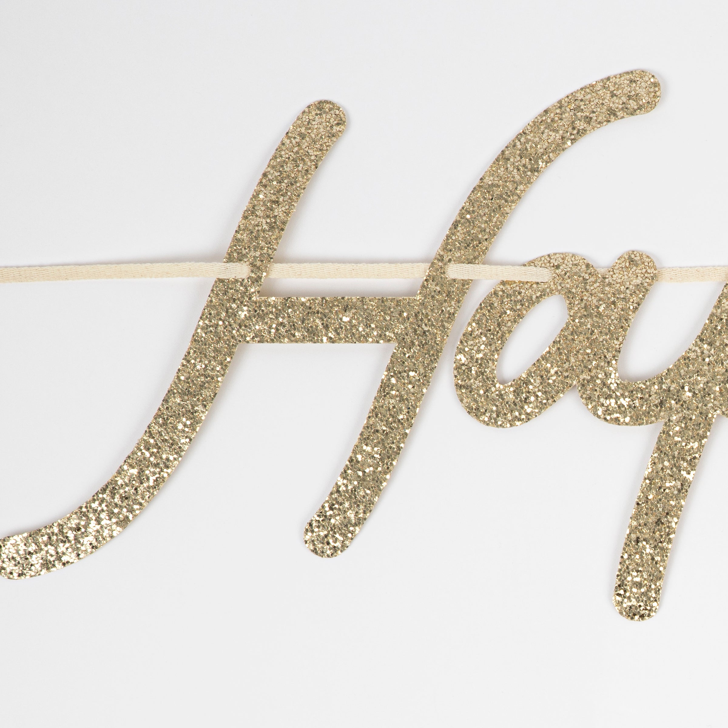 If you're looking for gold happy birthday decorations you'll love our paper garland.