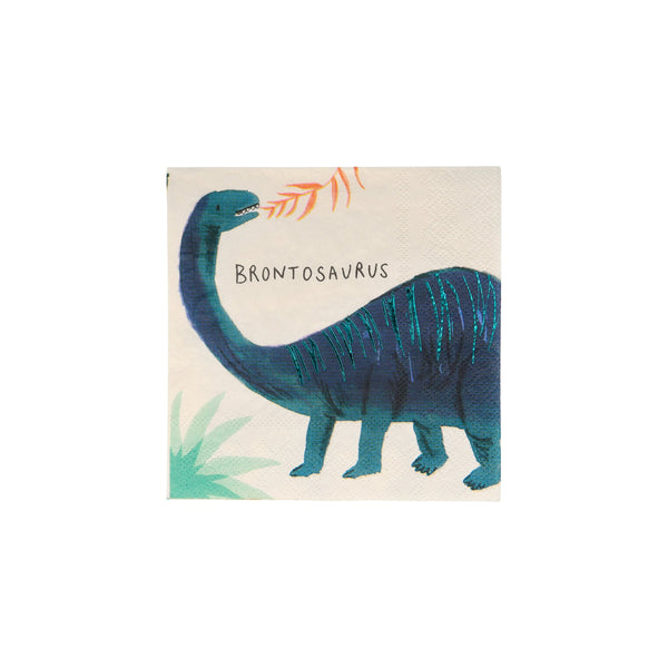 Our paper napkins featuring dinosaurs are perfect for a dinosaur birthday party. Image4