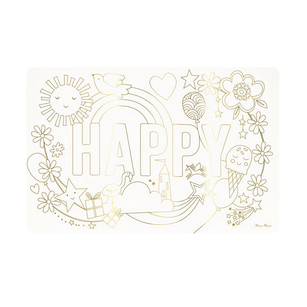 Coloring time is here, with out special kids placemats featuring happy illustrations. Image5