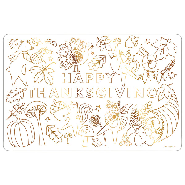 Our Thanksgiving placemats are perfect as Thanksgiving table decor. Image3