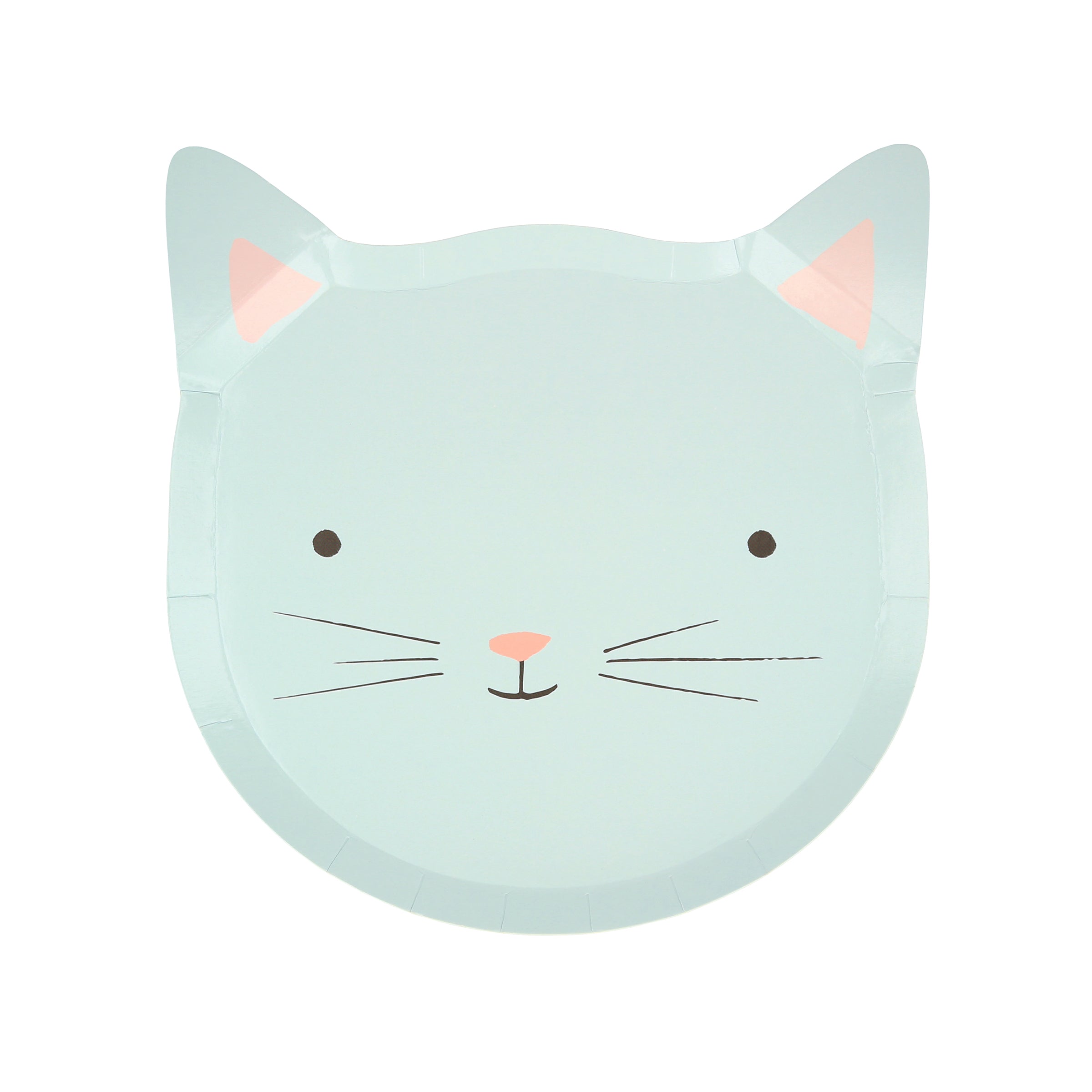 These pastel plates are perfect for kids plates, or for a cat birthday party.