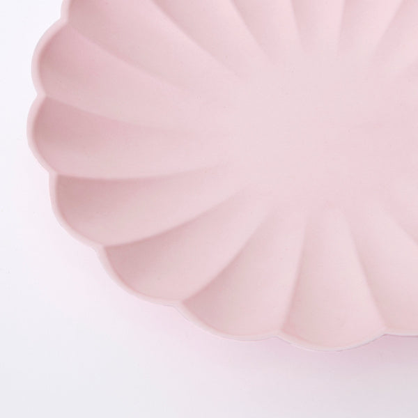Small Candy Pink Compostable Plates Image2