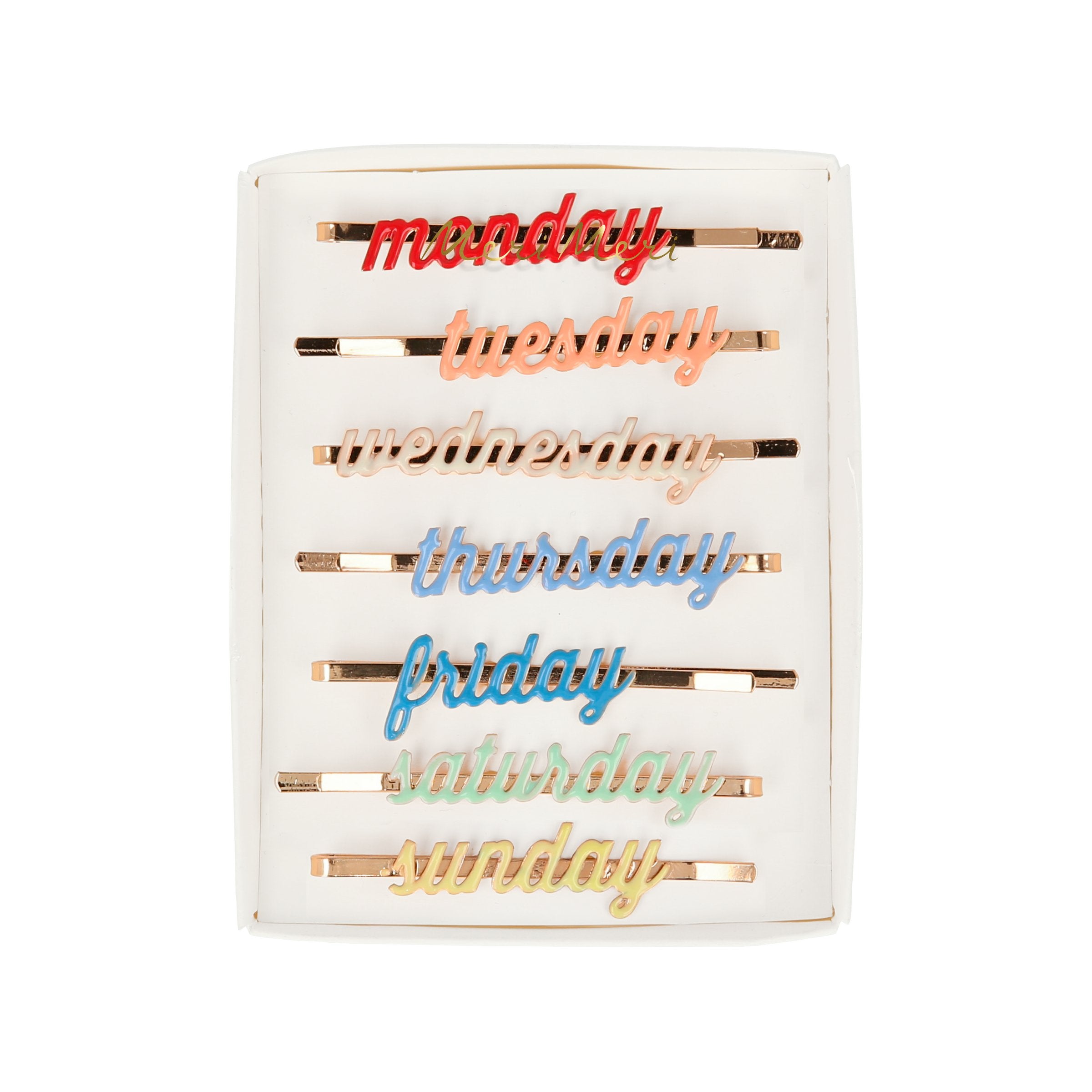 Our days of the week hair slides are wonderful hair accessories for kids.