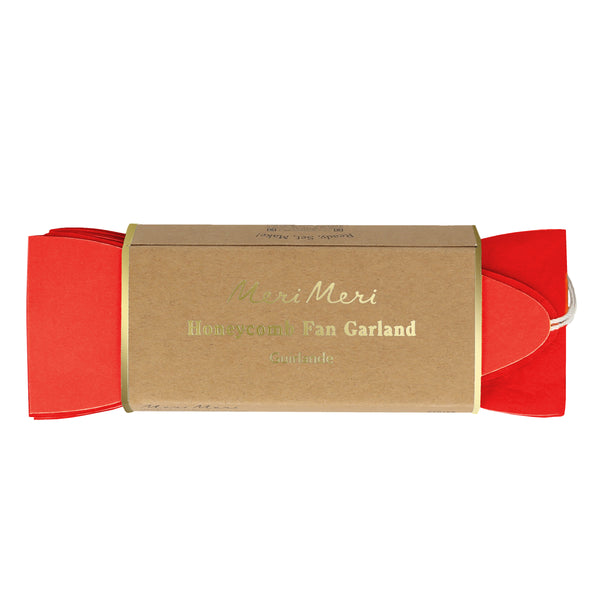 Our honeycomb garland is designed to look like a candy cane decoration, perfect to add to your Christmas party supplies. Image5