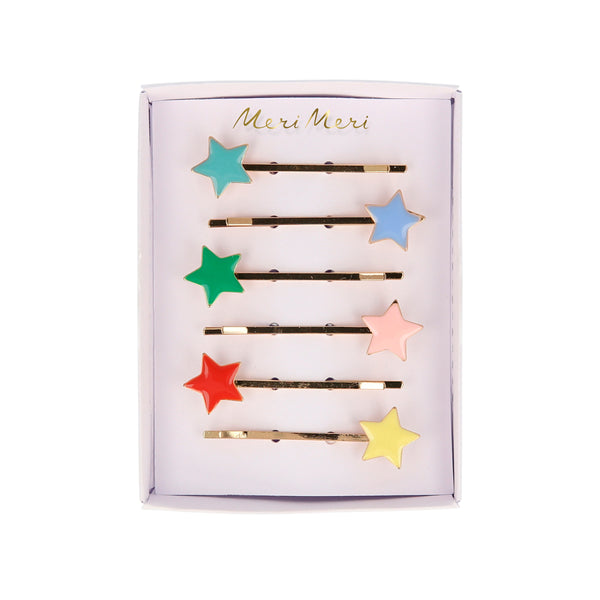 Enamel Star Hair Slides Image4