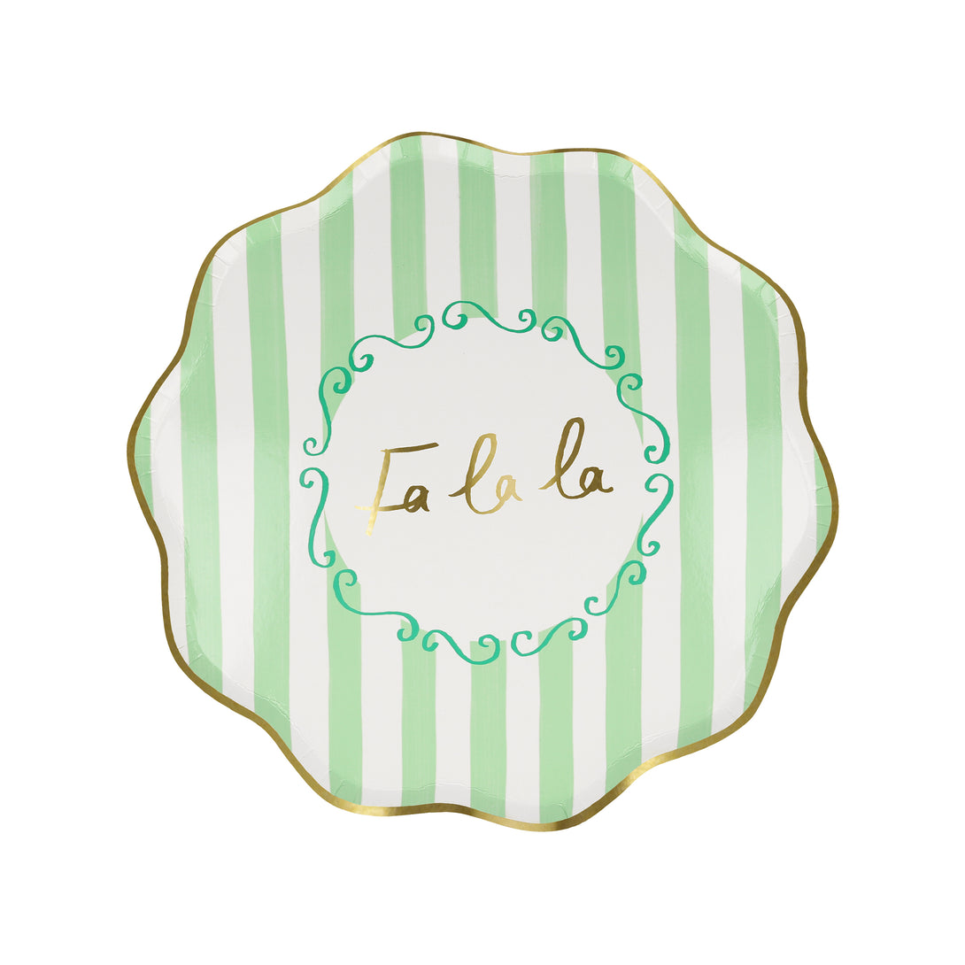 Our striped party plates are ideal for Christmas parties or Christmas buffets.