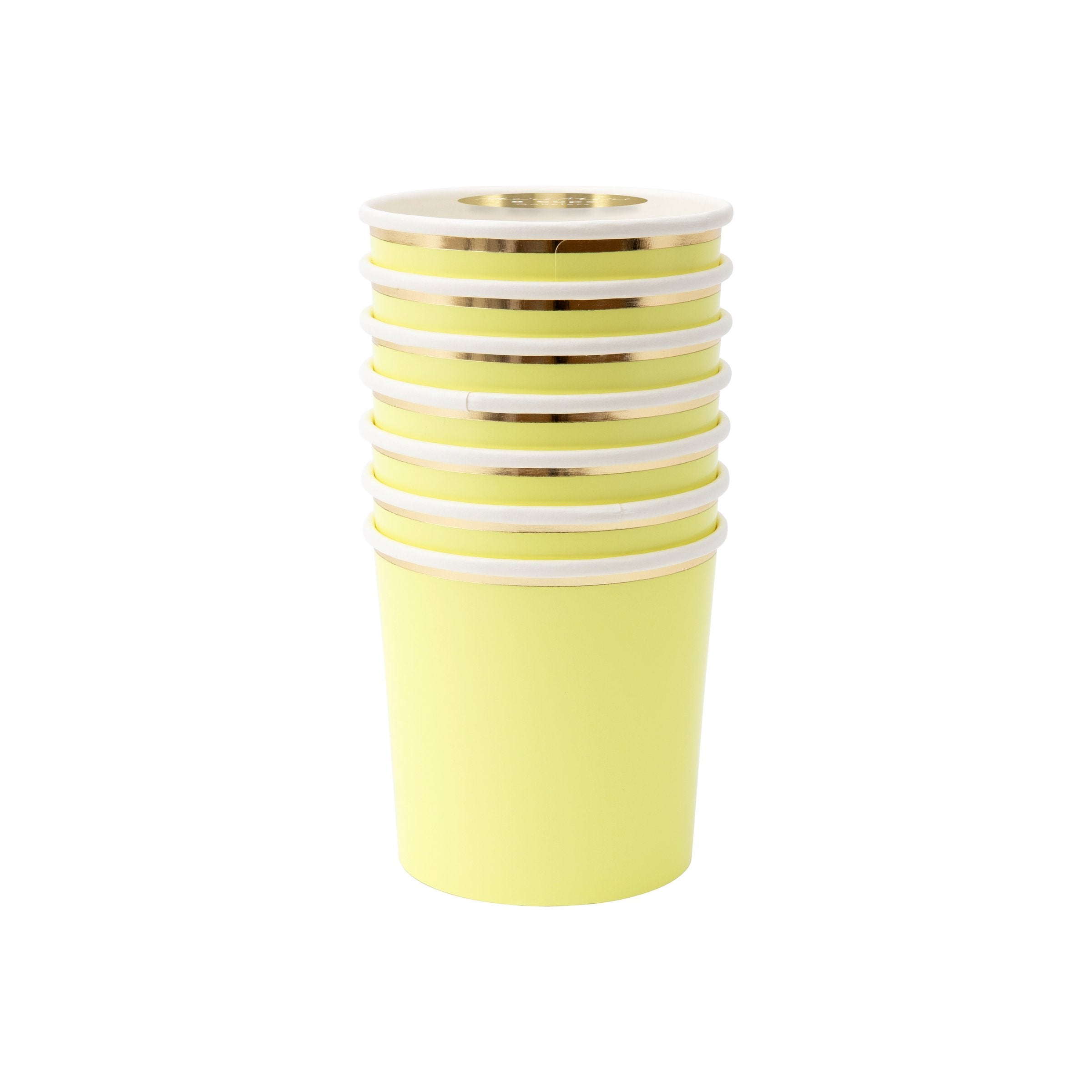 Pale Yellow Tumbler Cups