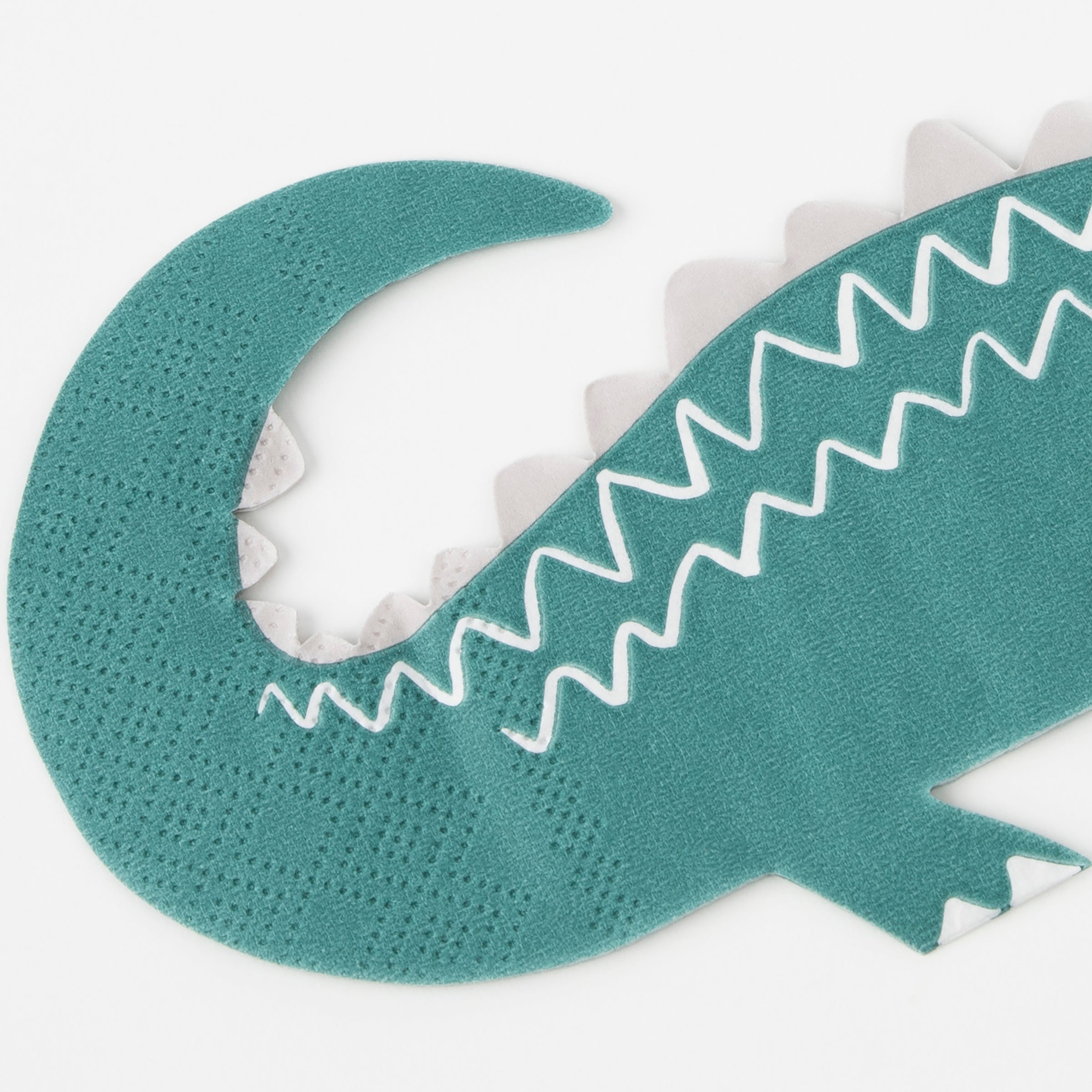 Our paper napkins, in the shape of crocodiles, are ideal for a safari birthday party.