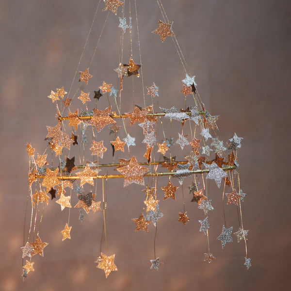 Gold Sparkle Star Chandelier Image6