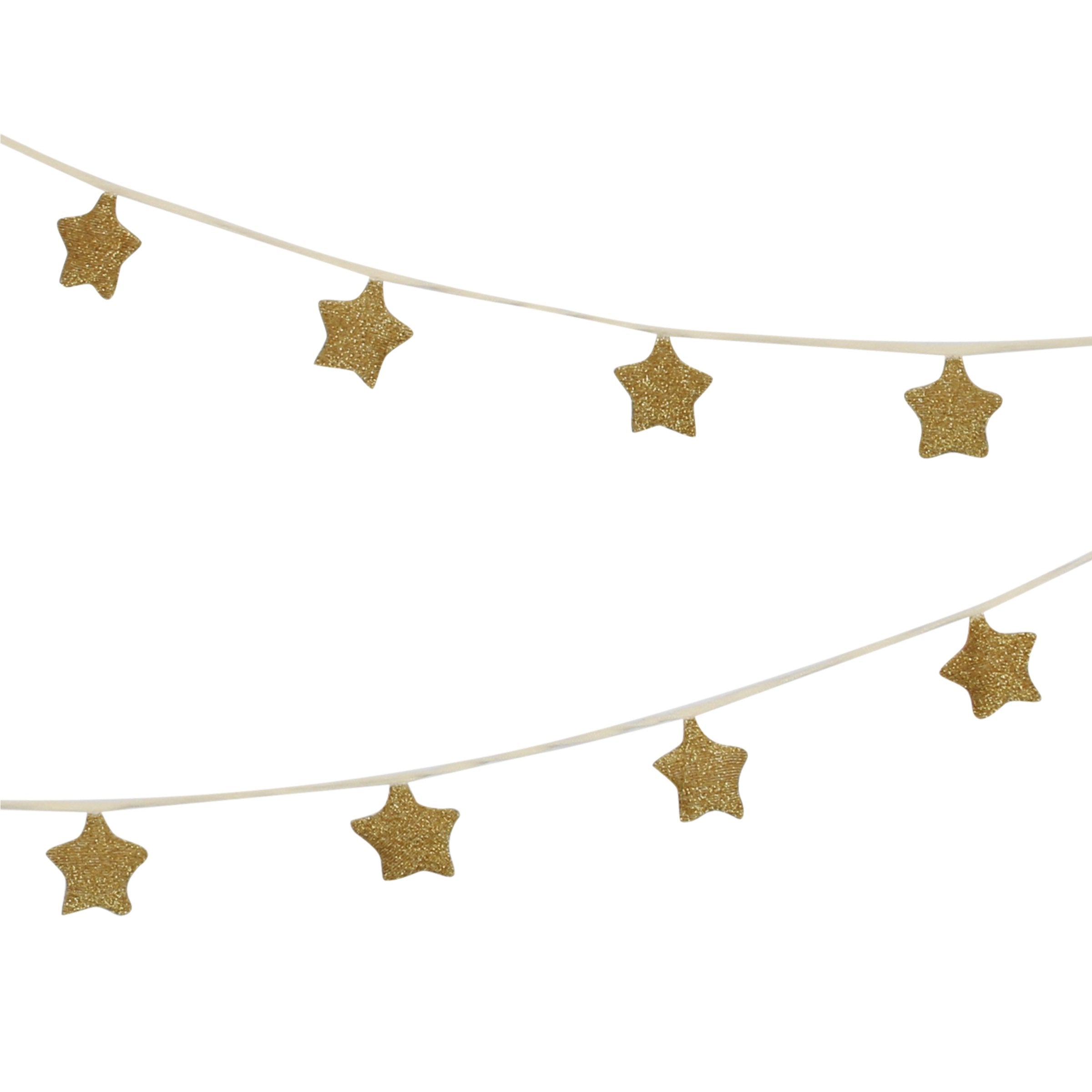 Gold Knitted Star Garland