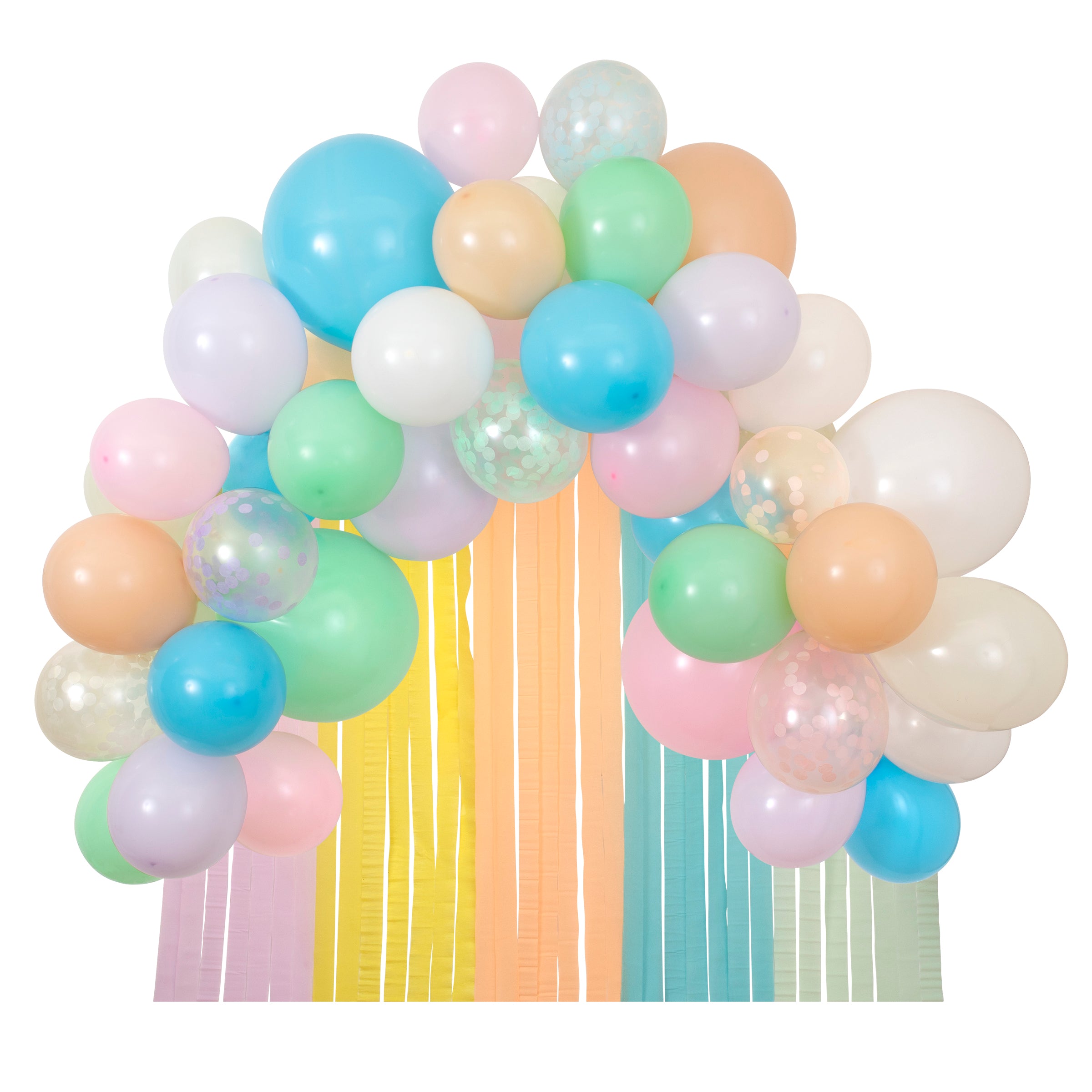 Pastel Rainbow Balloon Garland, Rainbow Balloon Garland, Pastel