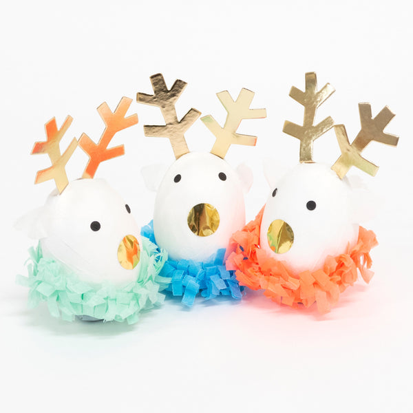 Our reindeer surprise balls are fabulous gifts for party guests.