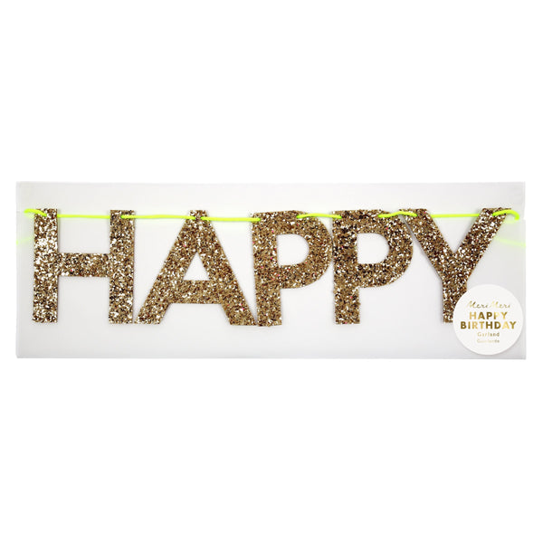 Gold Happy Birthday Garland Image3