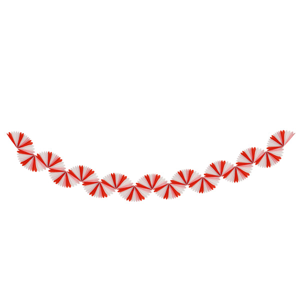 Our honeycomb garland is designed to look like a candy cane decoration, perfect to add to your Christmas party supplies. Image4
