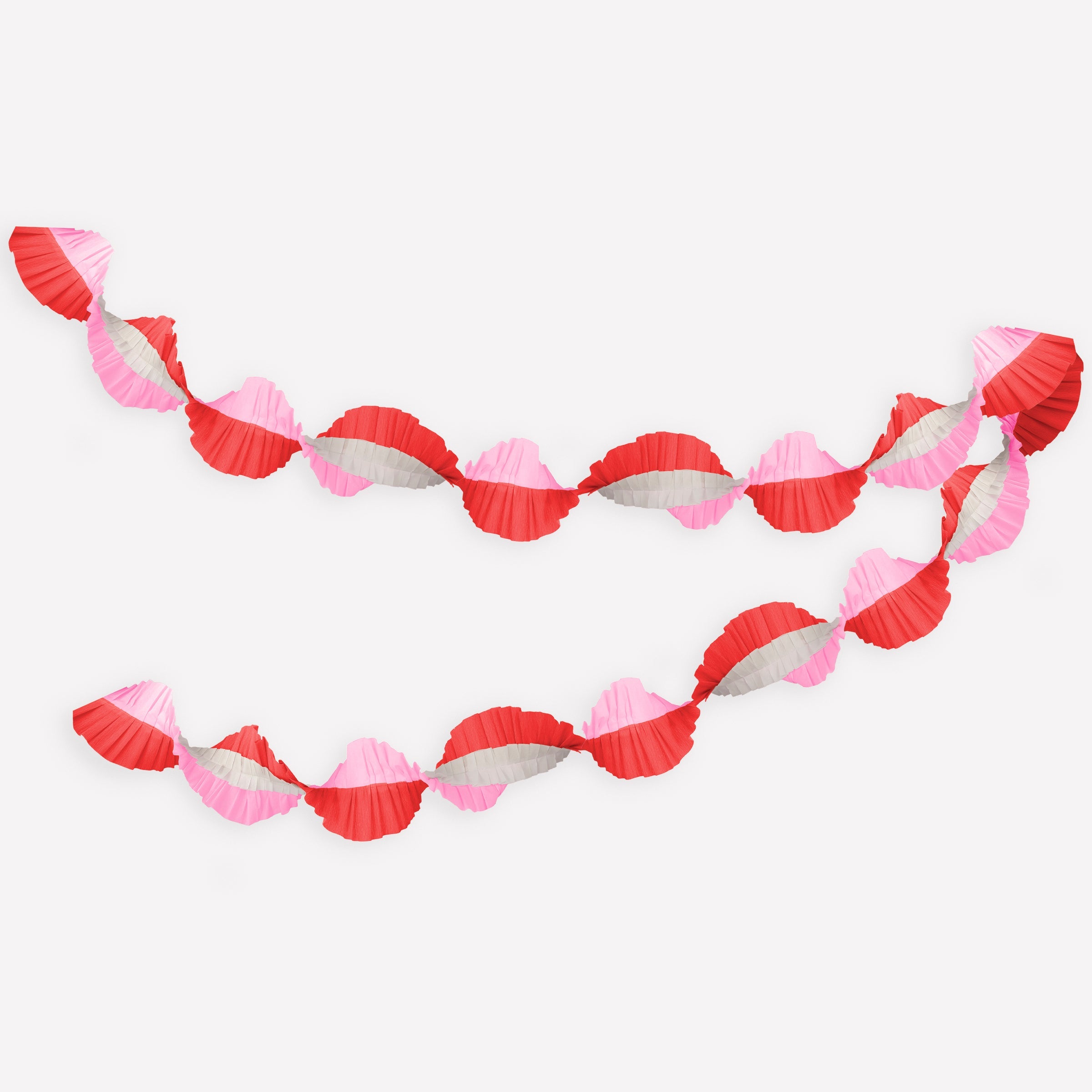Pink & Red Stitched Streamer