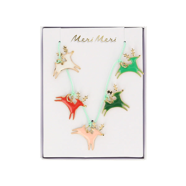 This Christmas necklace, crafted with enamel reindeers, is a wonderful kids stocking filler. Image5