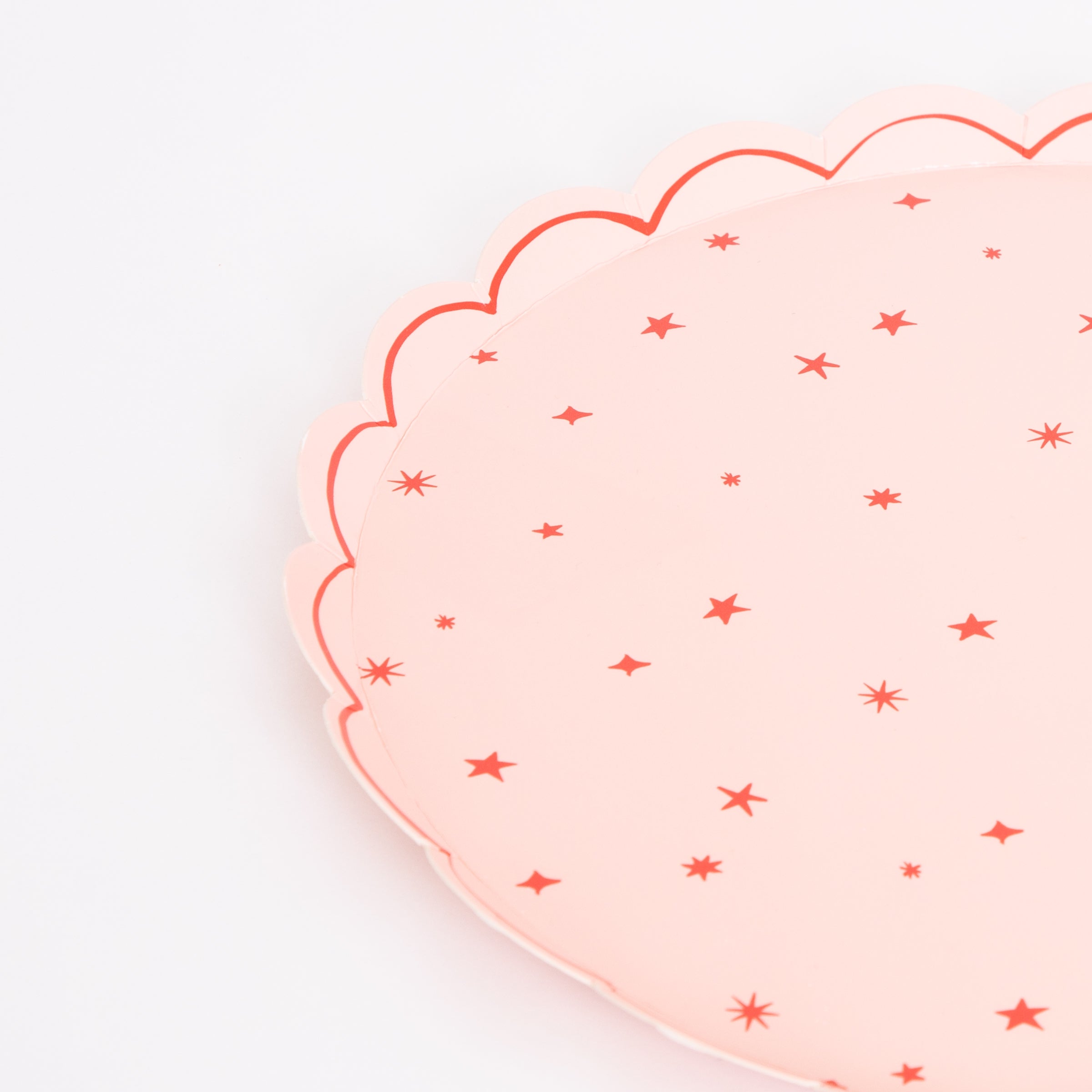 Our star plates, in a set with pink plates, blue plates and mint plates, are the perfect party plates for a kids birthday party.