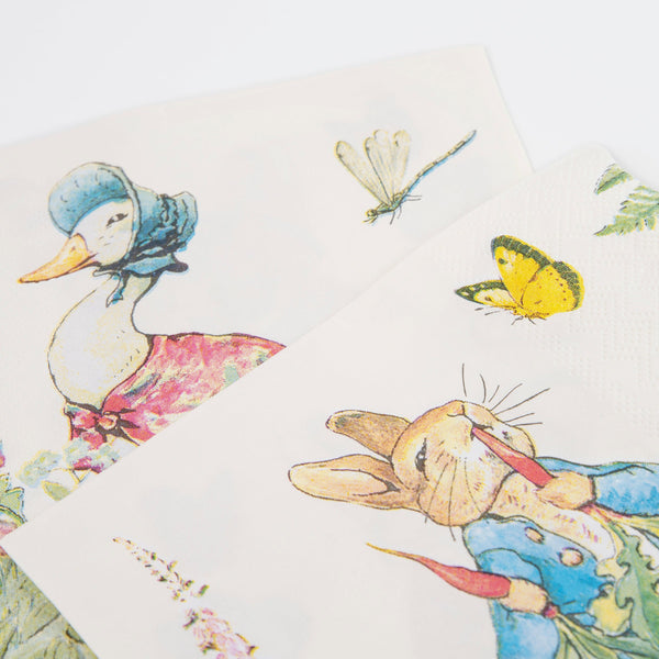 These gorgeous napkins are perfect for a Peter Rabbit party or as Easter napkins. Image2
