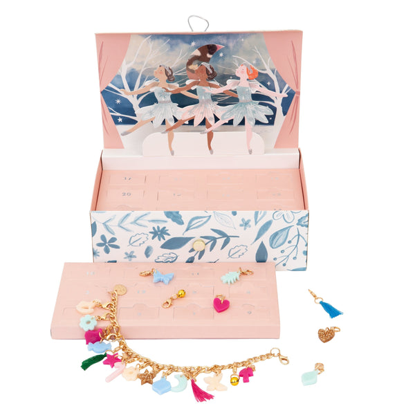 This advent calendar is the perfect Christmas gift for girls, with a ballerina suitcase and pretty bracelet.