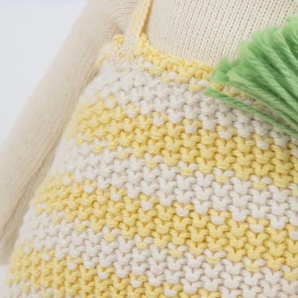 Our Honey bunny fabric toy, made from knitted organic cotton, is a wonderful soft toy for kids. Image5