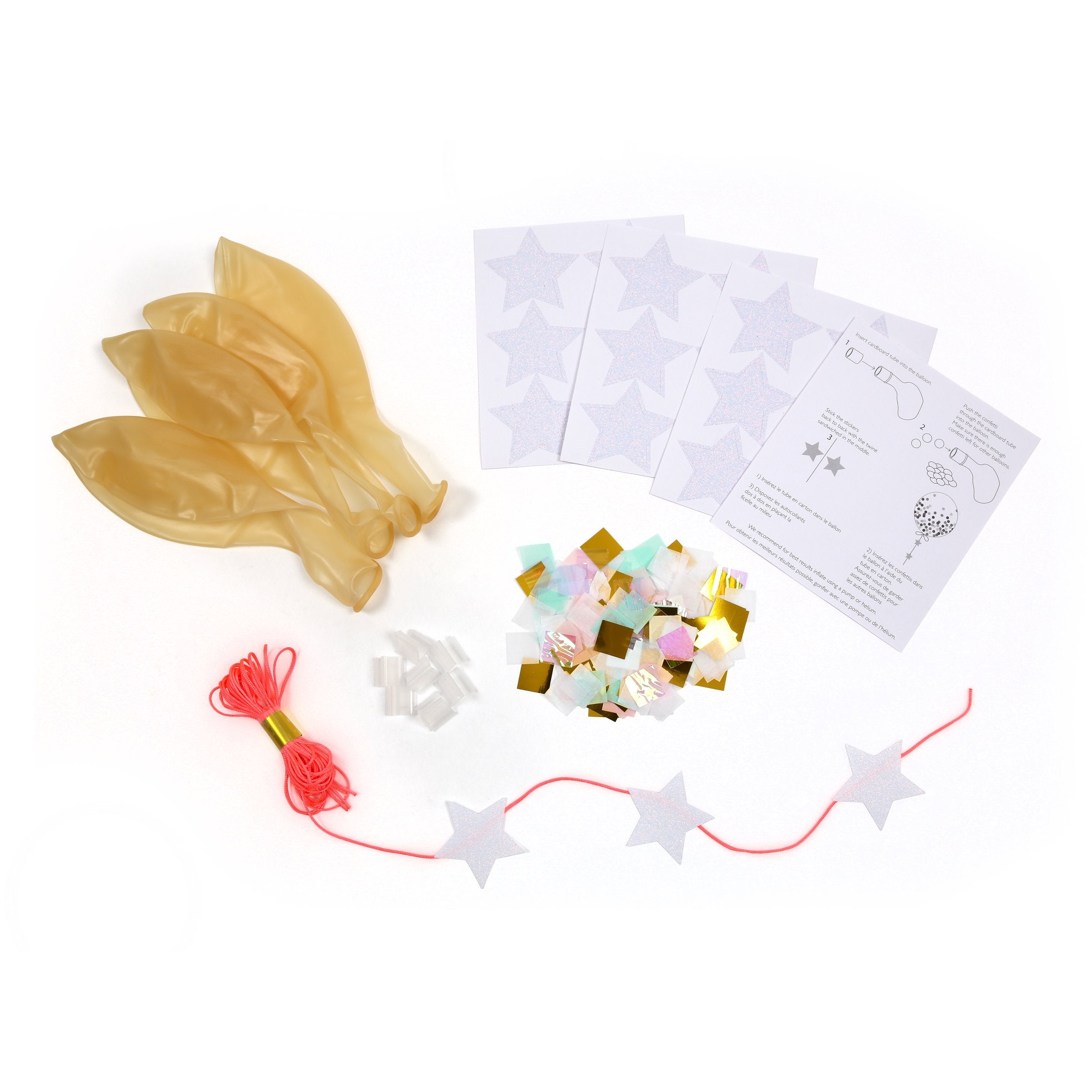 Iridescent Confetti Balloon Kit